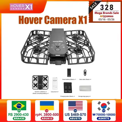 Hover Camera X1 HOVER Air X1 Revolutionary Flying Camera 125g Ultra-Light Foldable Portable Unlock A