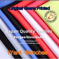 "KurtinaPh"  Geena Fabric Cloth Pongee /Plain Gina Tela Per Yard