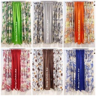 3in1 Set Curtain Non ring Suksukan Curtain 6ft and 7ft Sizes