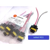 H11 Socket H16 socket, coordinates brand, complete with cable