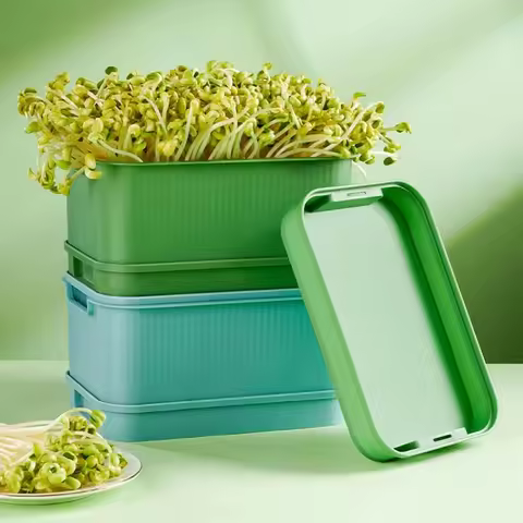 Seed Sprout Tray Garden Hydroponic Peanut Sprouting Box Pea Bean Seedling Sprouter Cat Grass Germina
