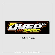 Stiker Oyep 99 Speed Bengkel Racing Balap Vynil Anti Air - Bijian