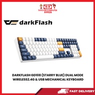 DARKFLASH GD108 (STARRY BLUE) DUAL MODE WIRELESS2.4G & USB MECHANICAL KEYBOARD