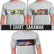 Sarawak Kuching Bumi Kenyalang Dun Cotton T-Shirt Souvenir Gift Grey