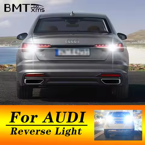 BMTxms 2PCS T15 W16W 921 LED Reverse Light Car Backup Lamp No Error For Audi B6 A6 80 B5 B7 Q2 Q3 Q5