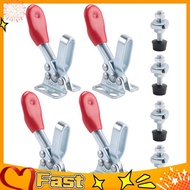 MYA4Pcs Quick Release Toggle Clamp GH-201 Antislip Horizontal 59Lbs Holding Capacity for Machine Ope