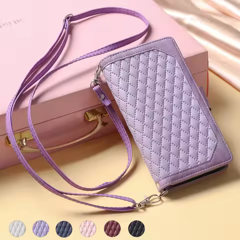 OPPO A57 A77 A9 A5 2020 A93 A53 Long Strap Bag Case for Oppo Reno6 5 Z 5Lite F23 A54 A74 A94 A73 A95