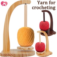 Yarn Holder Wooden Yarn Spinner Sewing Spindle Thread Holder Rotating Magnetic Yarn Spinner Spindle 