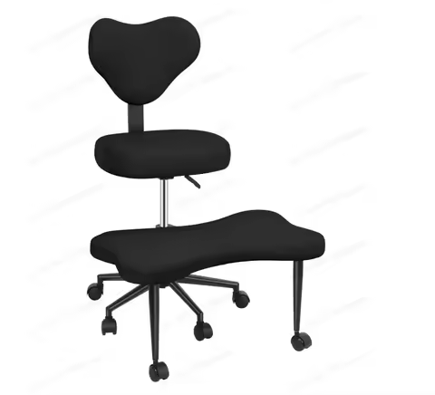 ADHD Chair, Height Adjustable Seat, Adjustable Footstool，Cross Leg Chair - Meditation Chair with Whe