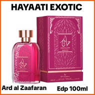 New Arrivals HAYAATI EXOTIC EDP 100ML BY Ard Al Zaafaran