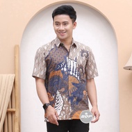 KEMEJA Men's Batik Jacket | Men's Batik Clothes | Men's Batik Short Sleeve | Men's Batik Uniform | B