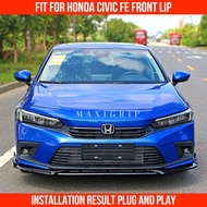 2022 Honda civic FE carbon front lip plug and play honda civic fe accessories