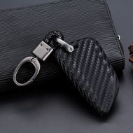 Car key shell carbon fiber protective cover BMW new X1 X5 X6 5 series 2014 2016 frame accessories car molding box