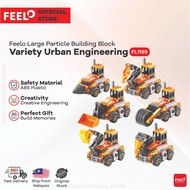 Feelo FL1159 (141PCS) Urban Engineering Building Blocks City Trucks Mainan Budak Lelaki Toys