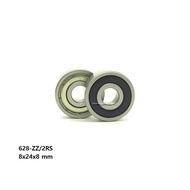Bearing 628 ZZ 628 2RS 628ZZ 6282rs, 8x24x8 mm, High-Quality Bearing Steel, Double Metal Shields  Se