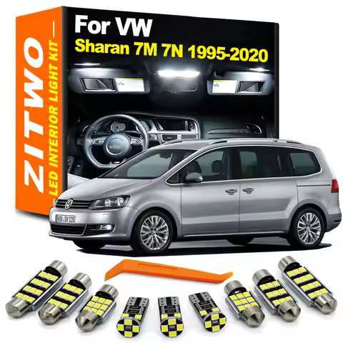 ZITWO LED Interior Dome Light Bulb Kit For VW Volkswagen Sharan 7M 7N 1995 1996- 2015 2016 2017 2018