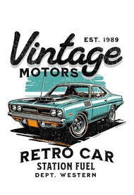 Hiasan dinding poster vintage Retro