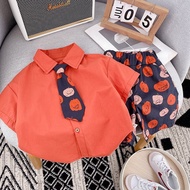 Boy Baby Set Boy Handsome Boy 2 Years Old Boy 3 Little Children Clothes Korean Shirt