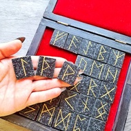 北欧符文魔法符文占卜女巫礼物维京符文盒子算命