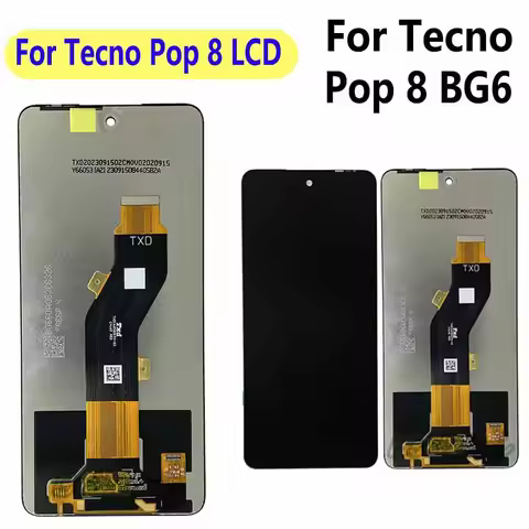 For Tecno Pop 8 BG6 LCD LCD Display Touch Screen Digitizer Assembly For Tecno BG6 LCD Replacement Ac