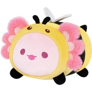 Mewaii Cute Axolotl Bee Plush Pillow, Kawaii Plushies Axolotl Stuffed Toy, Axolotl Plushies with Bee
