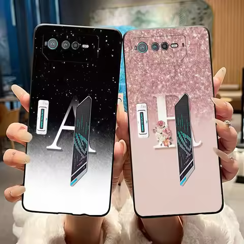 For Asus ROG Phone 6 5G Unique Shiny Starry Sky Letter Phone Case For Asus ROG Phone 6 Pro 5G Soft S