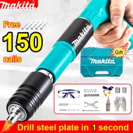 【Free gift of 150 nails】MAKITA Nail gun Manual Steel Nails Gun For Concrete Rivet Tool Steel Rivet G