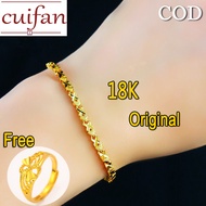 COD PAWNABLE Original 18k Saudi Gold Bracelet Gold Men's Bracelet