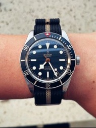 NATO watch strap 北約尼龍錶帶 黑色間卡其色 適合Rolex, Tudor, Omega, IWC, Oris , Hamilton