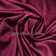 ½ meter Kain Brokat Bordir Premium warna MAROON Brokat Tile Prancis Ethnic Sapto Sumba Bahan Dress K