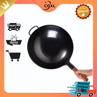 32cm Full Seasoned Japanese Carbon Steel Wok Pan (Heavy duty)