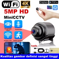 Penawaran terbaik cctv mini kamera mini cctv wifi Smart Indoor IP Camera Full HD 5MP Definisi tinggi