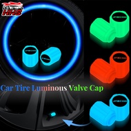 4PCS Jaecoo Luminous Car Valve Cap Fluorescent Motorcycle Bicycle Universal Tire Luminous Valve Cove
