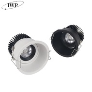Dimmable LED Recessed Downlight 7W12W20W 24W CREE Round COB Spot light AC85-265V Color 3000K 4000K 6000K For Indoor Ceiling Lamp