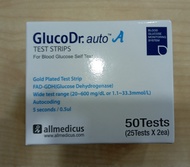 GlucoDr. Auto Blood Glucose Test Strips (50's) Exp:12/25