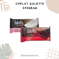 Galetto Dark Compound Chocolate Bar 250gr Kul Ice Chocolate Coklat Murah Borong