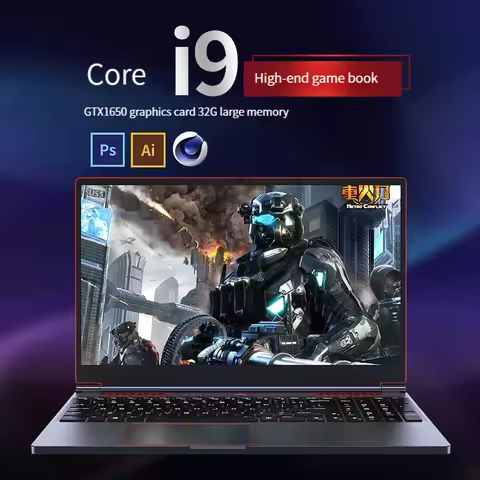 2026 New Gaming Laptop Computer Intel Core i9-10885H i7 8750H GTX1650 4G 16.1 Inch IPS Screen RAM Ma