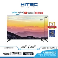 Hitec 4K DLED Android TV U88 (55" / 65") Android Smart TV with  HDR10 / YouTube / Netflix / MyTV / G