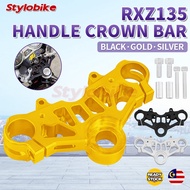 Yamaha RXZ RXZ135 Handle Bracket CNC Alloy Handle Crown Bar Bracket Orignal RX-Z Handle Bar Crown (F