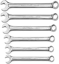 GEARWRENCH 6 Piece Combination Wrench Set | 12 Point | Long Pattern | Metric | 81922