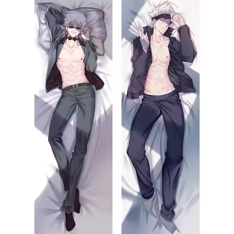 180cm Gojo Satoru Dakimakura Anime Cosplay Hugging Body Cool Pillow Case Custom Double Side Print Pi