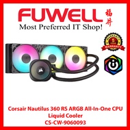 FUWELL - Corsair Nautilus 360 ARGB All-In-One CPU Liquid Cooler [5 Years Local Warranty]