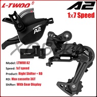 LTWOO A2 7 Speed Groupset 7 Speed Rear Derailleur Right Shifter With Gear Display For Mountain Bike