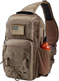 Tactical Shoulder Sling Bag, Small Chest Pack, 13L Backpack for Men Outdoor Sports
