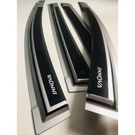 ◘✆Rain Visor - Toyota Innova 2016 2017 2018 2019 2020 2021 2022 Silver &amp; Black Net Window Guard IM