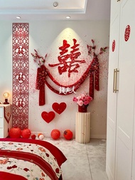 Mrs. Qian♛ Wedding Decoration Set Wedding Male Word Sticker Background Wall