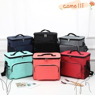 CAMELLI Insulated Lunch Bag,  Cloth Tote Box Cooler Bag, Thermal Travel Bag Picnic Lunch Box Adult Kids