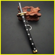 15cm Anime keychain One piece keychain zoro sword keychain cosplay Law Katana sword toy samurai swo