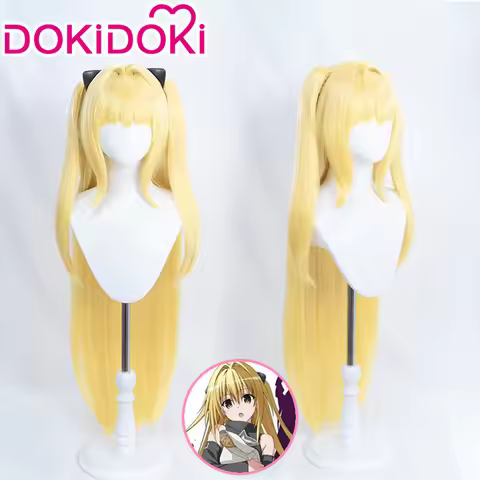 IN STOCK Eve Wig Anime To Love Ru Darkness Cosplay Wig DokiDoki Eve Cosplay Long Yellow Wig High Hea