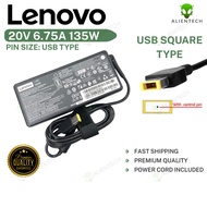 135W Lenovo Laptop Charger 20V 6.75A USB for Ideapad Gaming 3 15IMH05 15ACH6 LOQ 15IAX9E